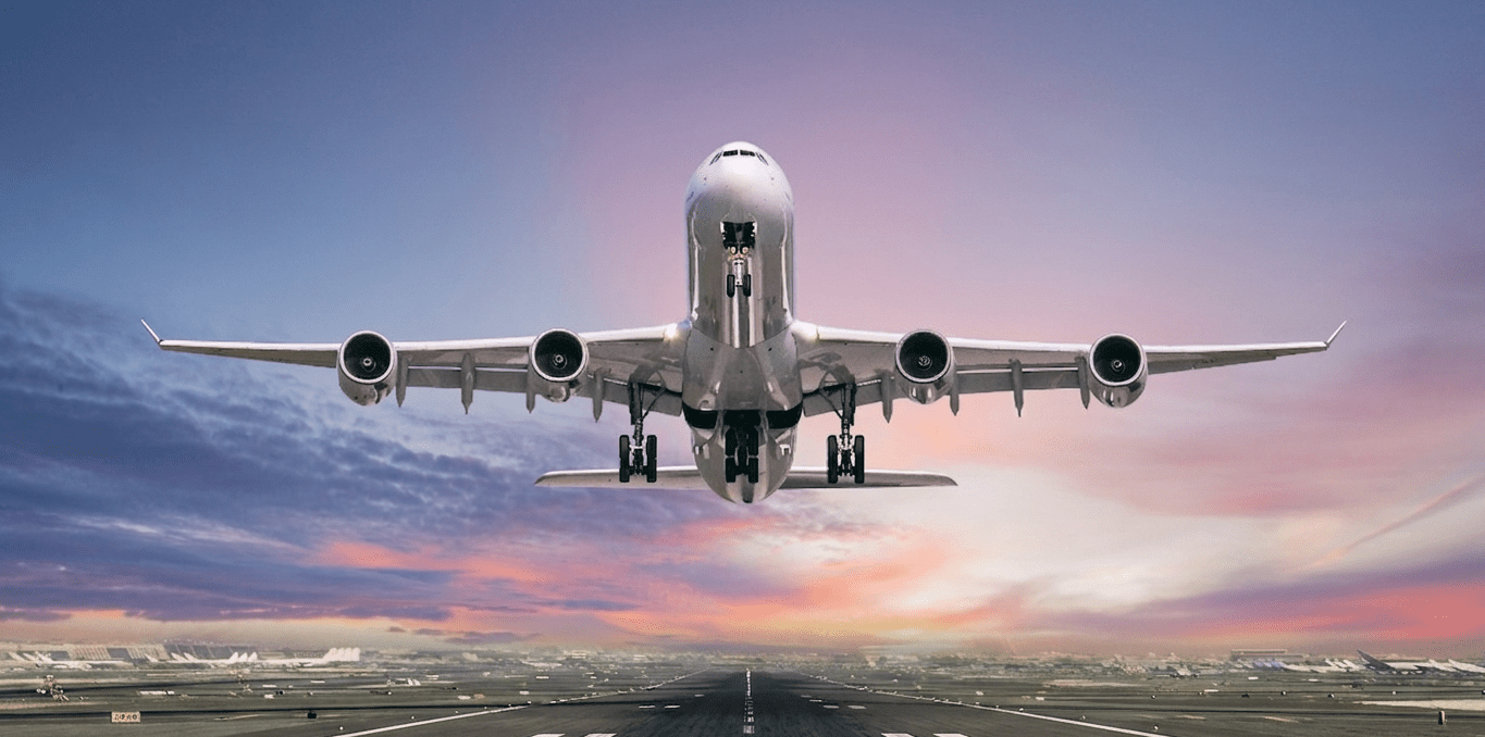 Airplane taking off as a metaphor for leadership trust